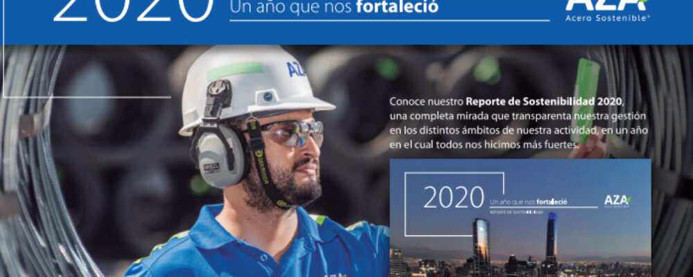ACEROS AZA PRESENTA SU REPORTE DE  Sostenibilidad 2020